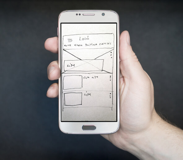 Paper prototype on mobile