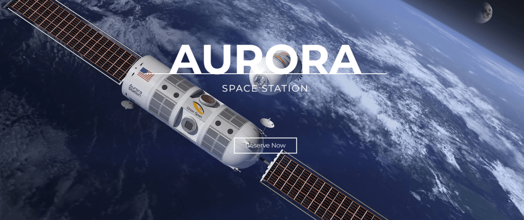 We can book the first rooms in space hotel Aurora Station in 2022